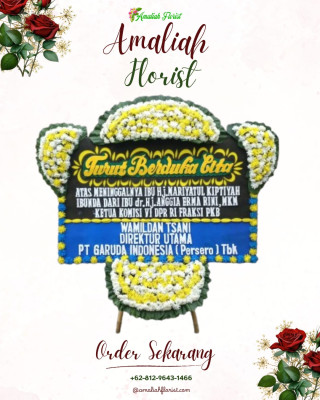 Papan Bunga Duka di Gebang Raya